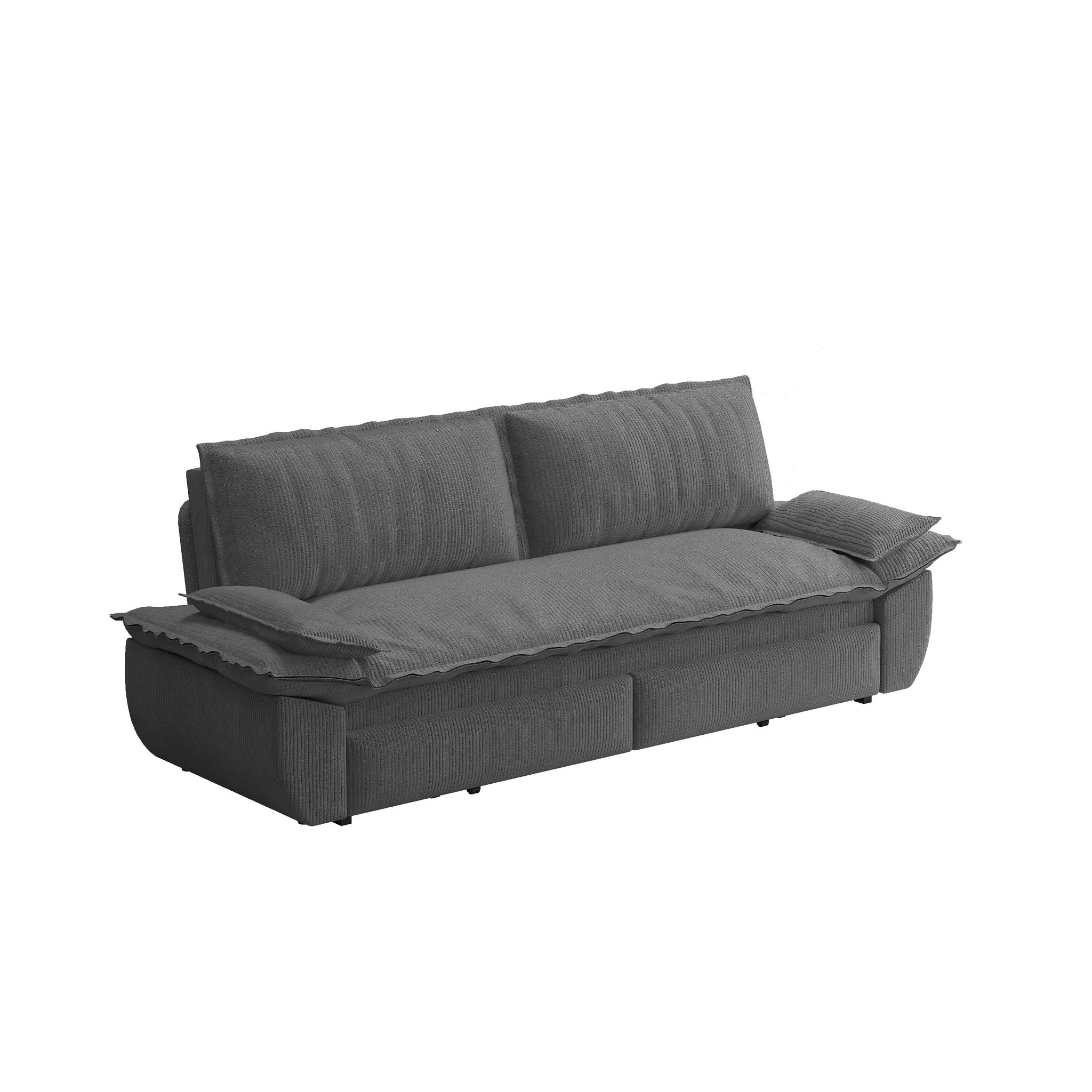 Queen Pull Out Bed, 3 In 1 Convertible Sleeper Sofa – Black Dog