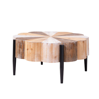 Flower Shaped Coffee Table For Living Room - Multicolor