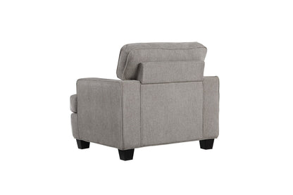 Contemporary Accent Chair - Gray - Wood