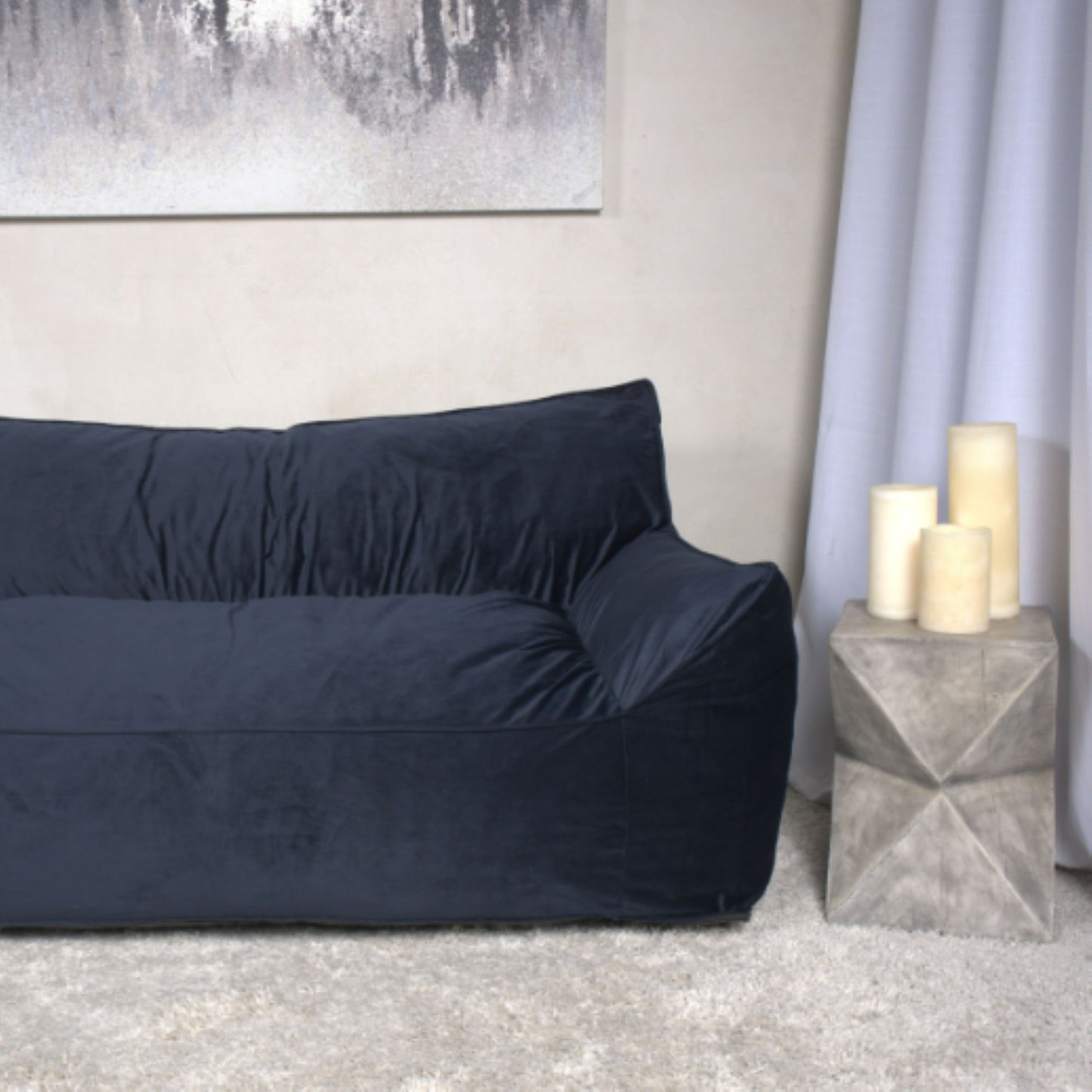 Fila - een Oversized Seater Bean Bag Chair With Armrests