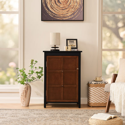 Floor Cabinet With Doors & Adjustable Shelf, Storage Cabinet For Entryway