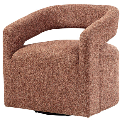 Brillia - Swivel Accent Chair - Burgundy