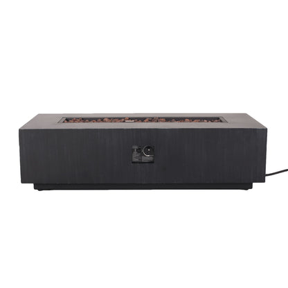 Modern Rectangle Fire Table 50, 000 Btu
