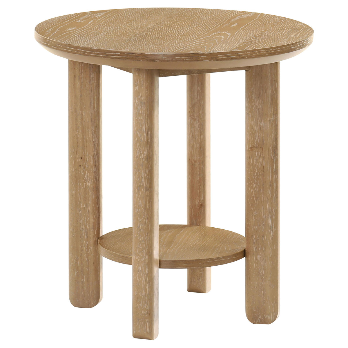 Crispin - Round Table With Lower Shelf