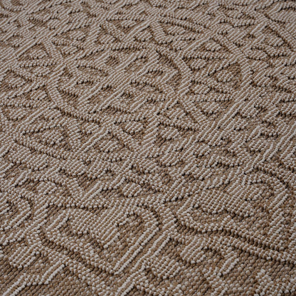 Guros - 6' X 9' Medallion Indoor / Outdoor Area Rug - Beige