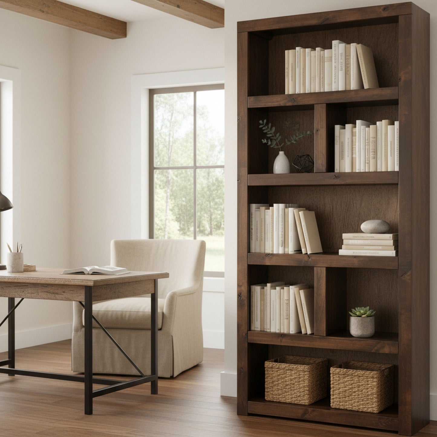 Closed Back High Bookcase