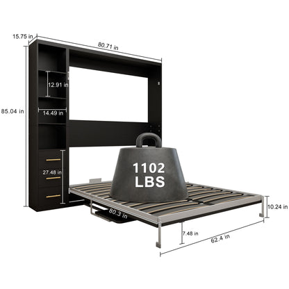 Multifunctional Vertical Murphy Wall Bed