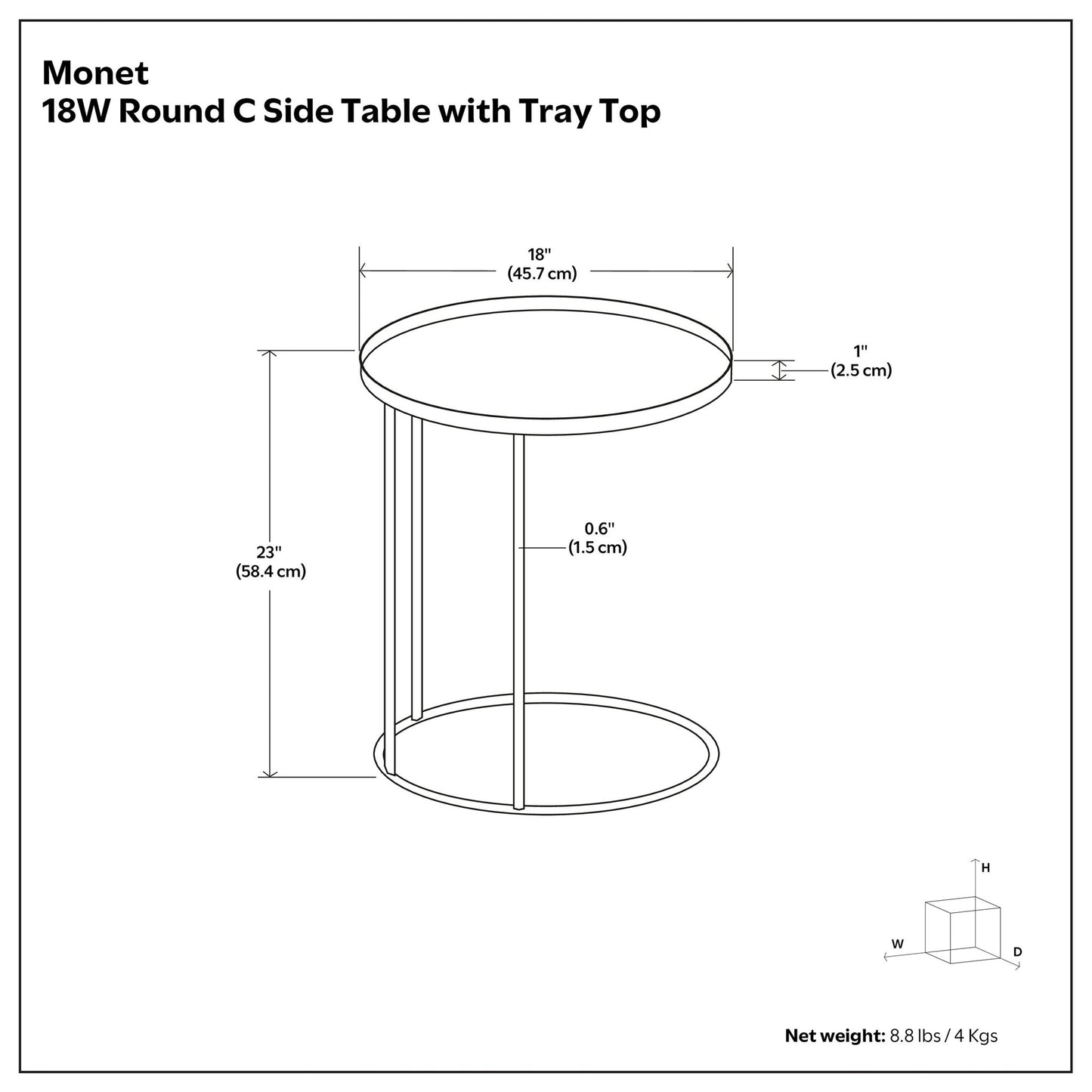 Monet - Metal Table