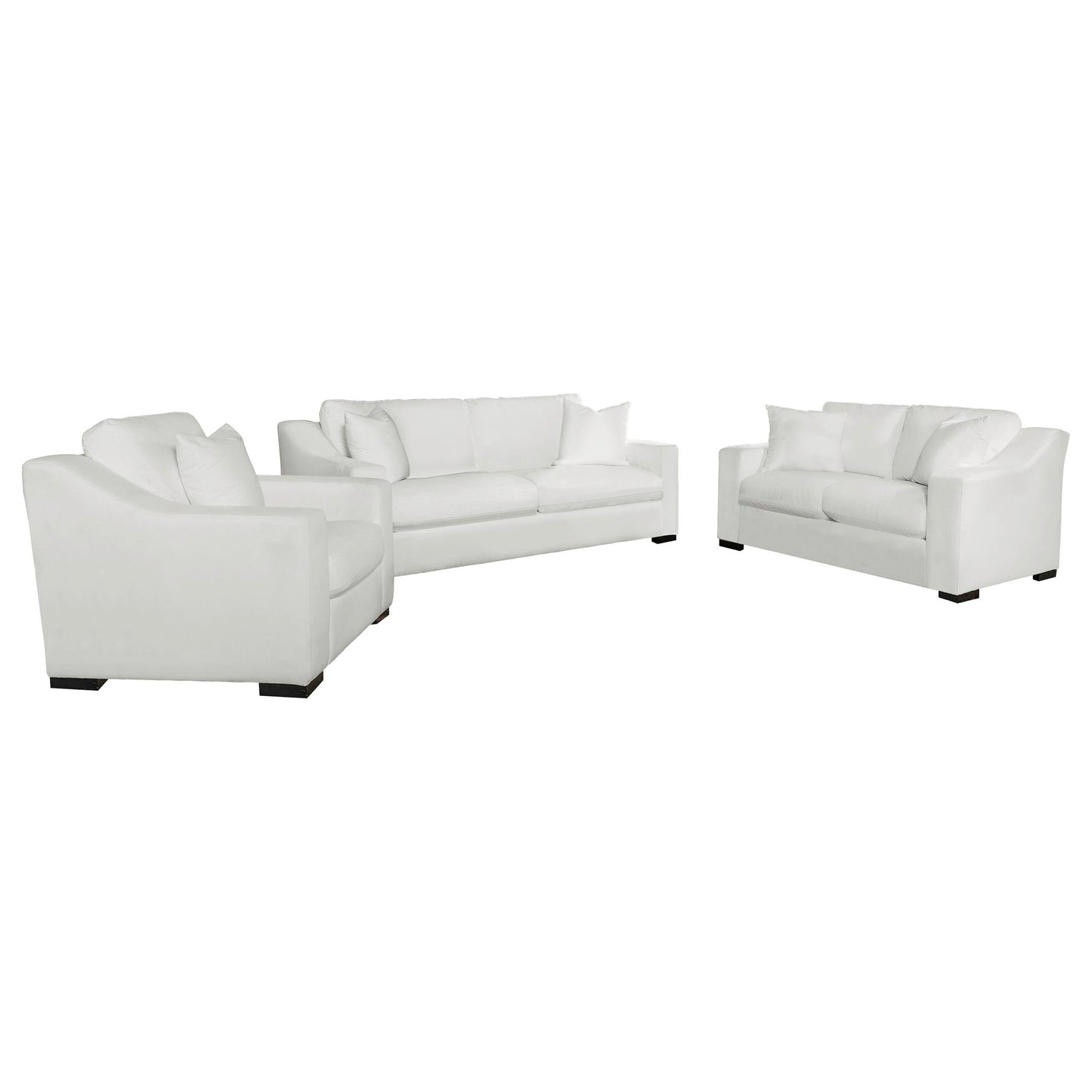 Chelan - Upholstered Track Arm Sofa Set With Curved Arms