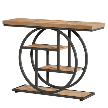 Console Table With 4 Tier Design For Living Hallway