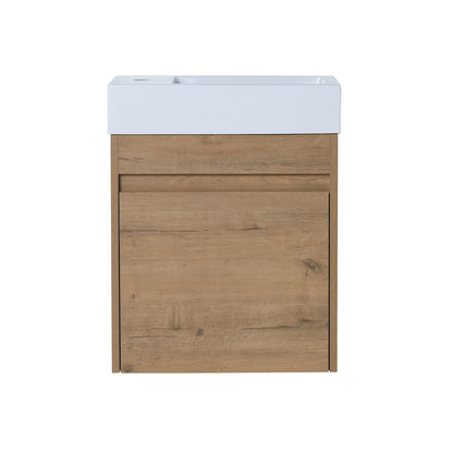 Sink Floating Bathroom Vanity With Soft Close Cabinet Door