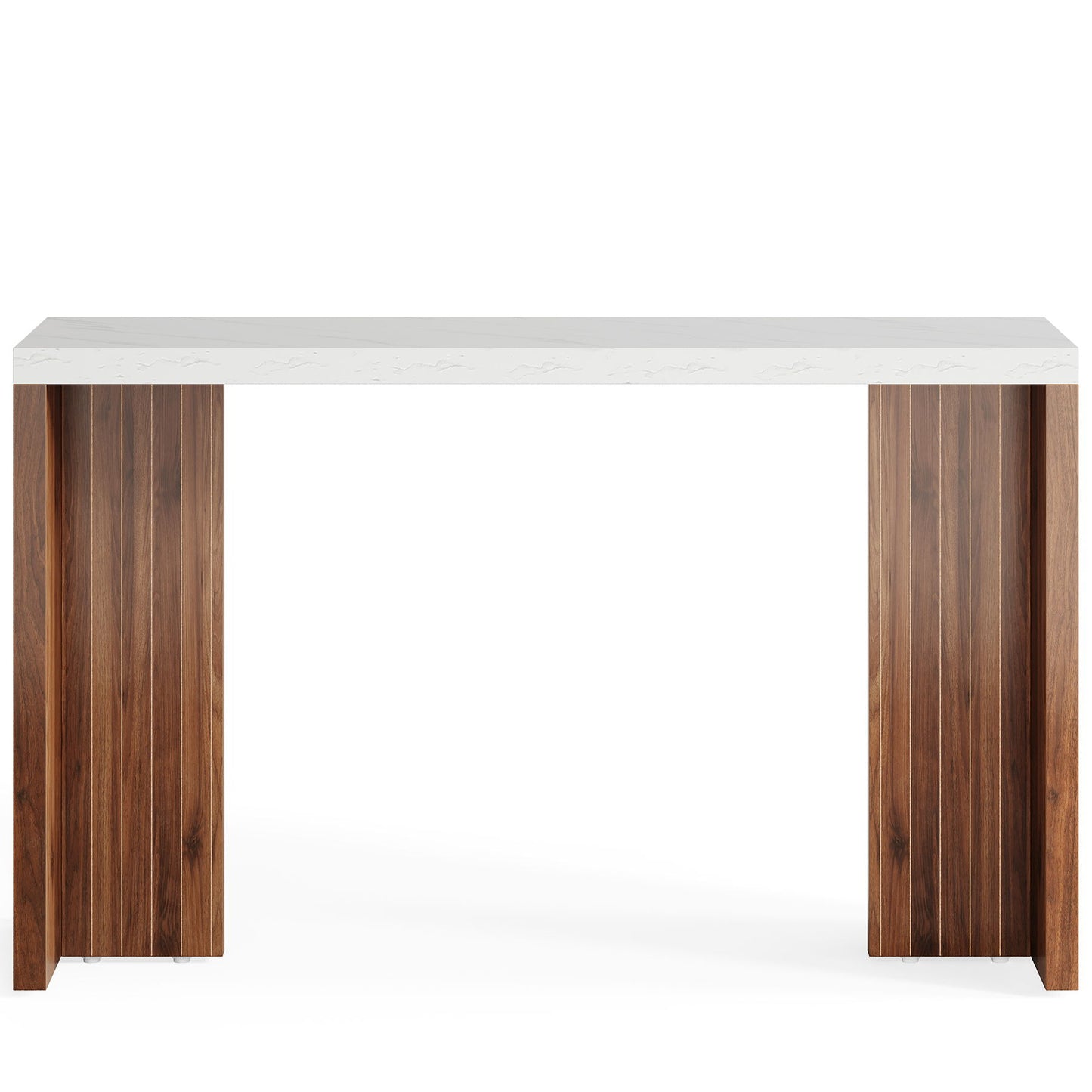 Home Bar Height Table For Kitchen - Brown / White