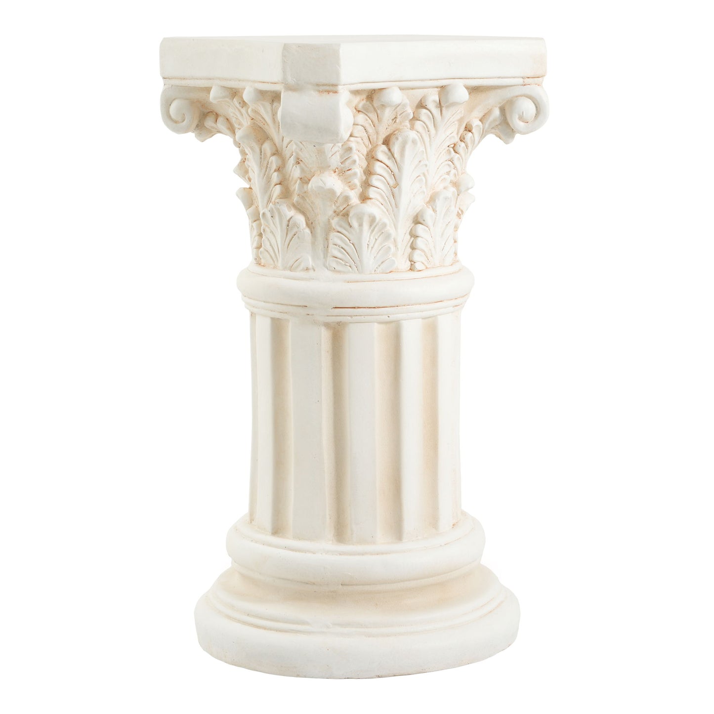 Roman Column Pedestal Stand With Ornate Carving Design