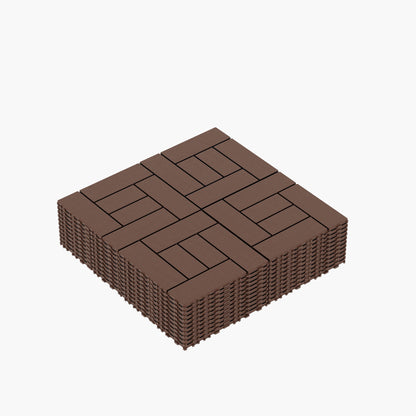 Patio Diy Module Interlocking Decking Tiles Floor, Outdoor And Indoor, Easy And Quick Installation
