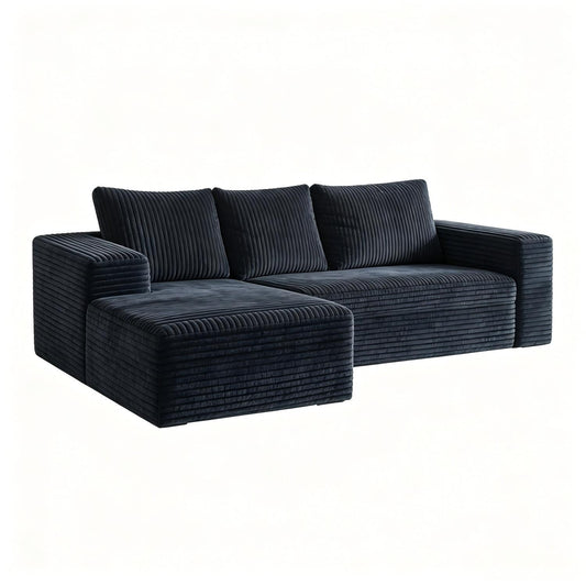 Modern L-Shaped Sectional Sofa With Left Facing Chaise