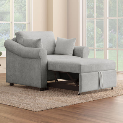 Convertible Sleeper Chair With Adjustable Backrest