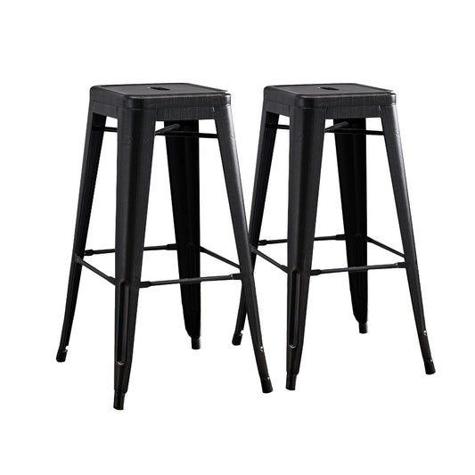 Backless Bar Stools (Set of 2) - Black
