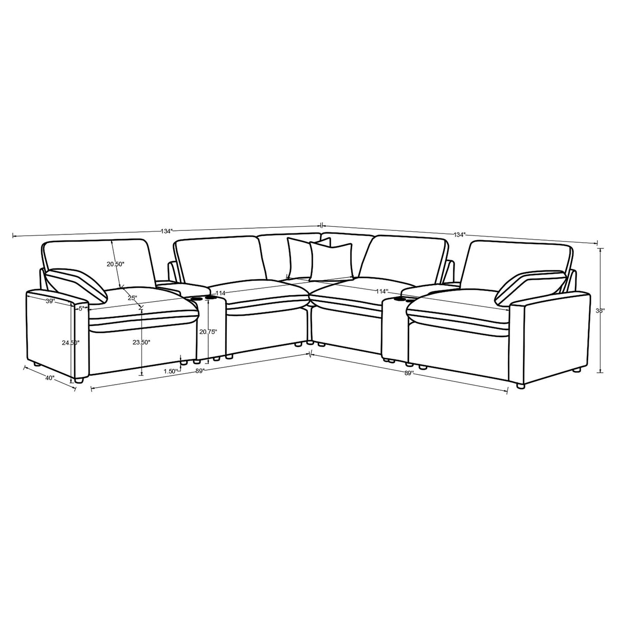 Hollander - Modular Power Reclining Sectional Sofa