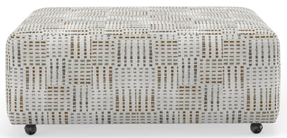 Kellen - Castered Cocktail Ottoman - Morocco