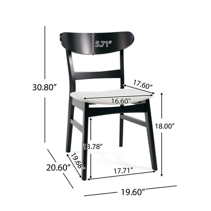 5 Piece Dining Set, 1 Table And 4 Upholstered Chairs