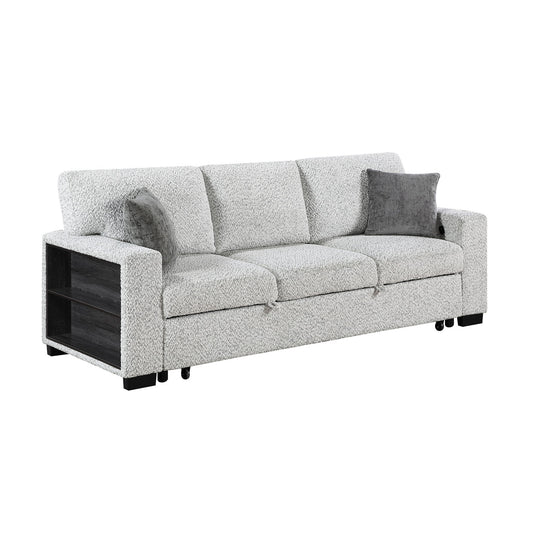 Prato - Sofa With Pull Out Sleeper And USB - Gray