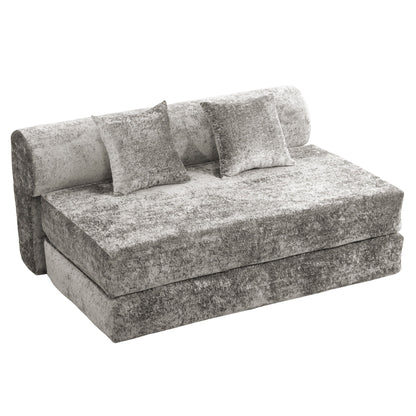 Convertible Design Sofa Bed, 2 Seater Fold Out Floor Couch