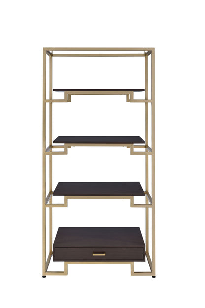 Yumia - Bookshelf - Clear / Gold