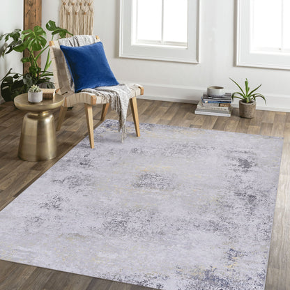 Maval - 8' X 10' Area Rug Washable - Gray