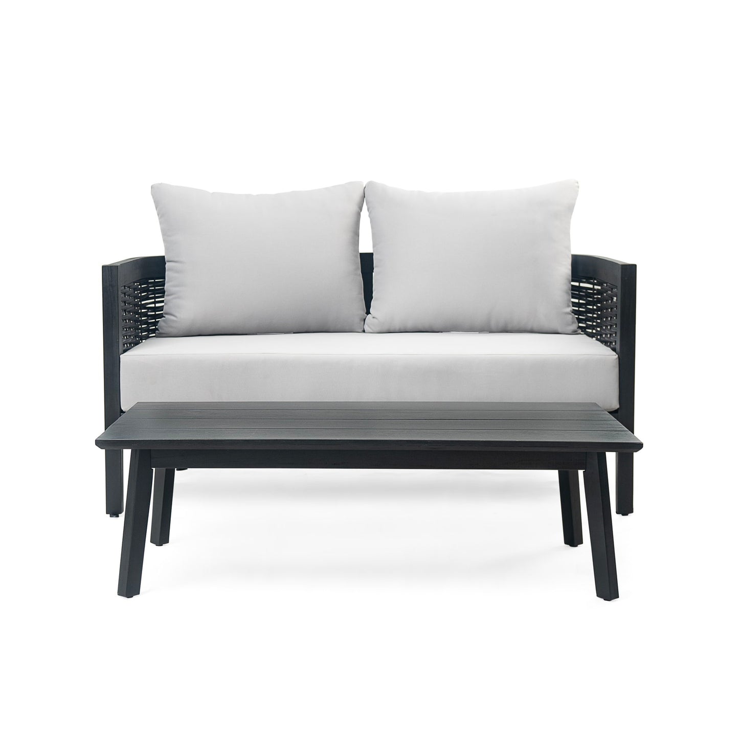 Outdoor Seating Group With Cushions And Coffee Table