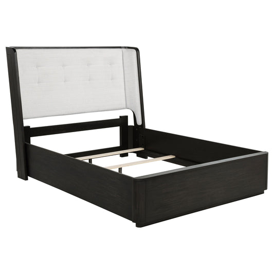 Bangor - Wingback Bed With Upholstered Headboard