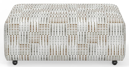 Kellen - Castered Cocktail Ottoman - Morocco