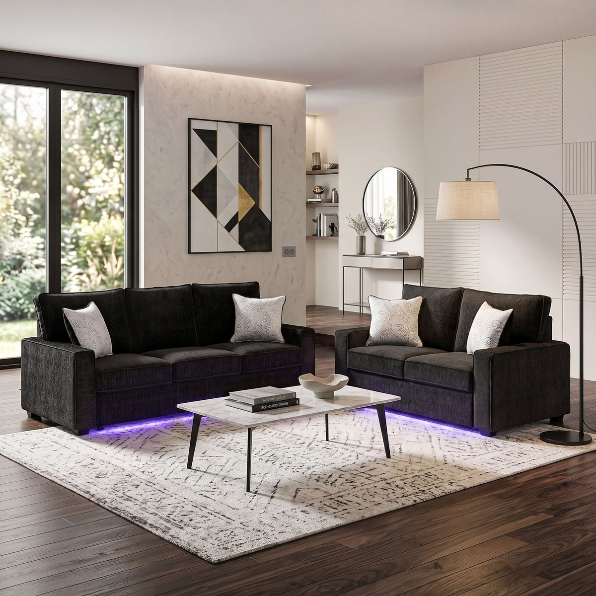 Rita - Living Room Set With LED