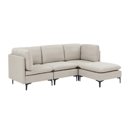 Upholstered Modular Sectional & Tall Legs