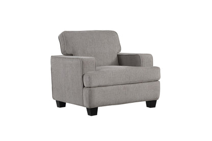 Contemporary Accent Chair - Gray - Wood