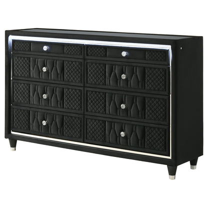 Mika - 8 Drawer LED Dresser
