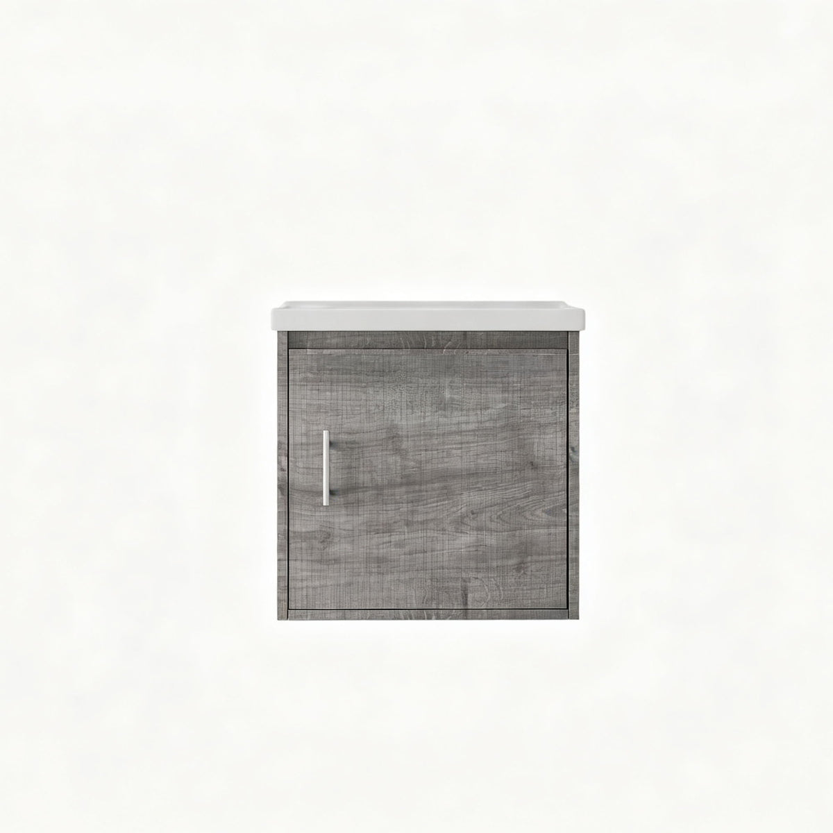Floating Bathroom Vanity Combo, Wall Mounted Cabinet With Sink & Soft Close Doors For Small Bathrooms