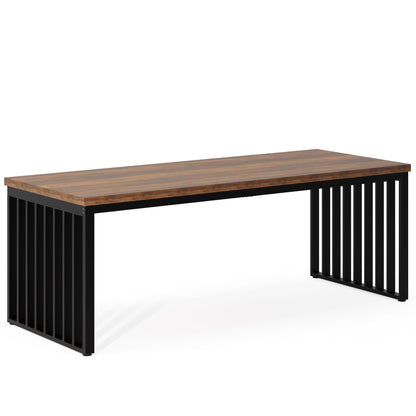 Double Computer Desk For 2 Person, Extra Long Workstation