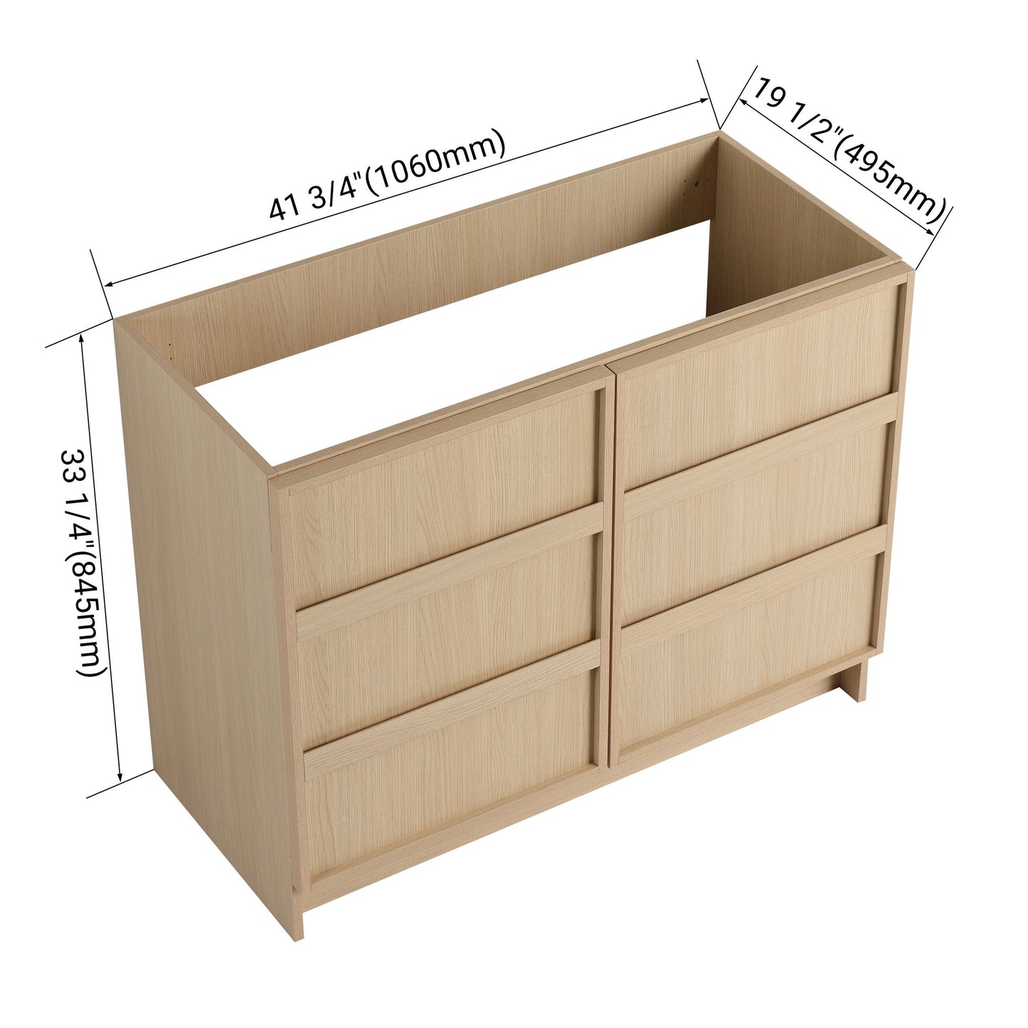 Freestanding Bathroom Vanity With Soft Close Doors
