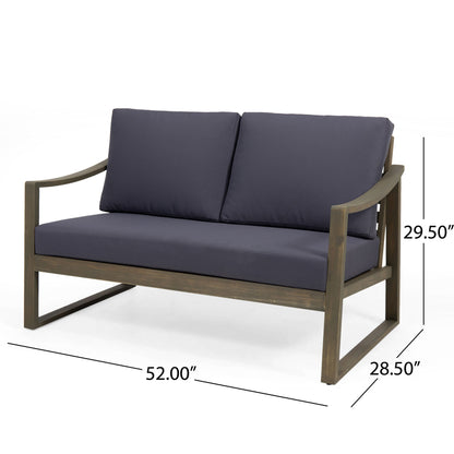 4 Person Outdoor Seating Group With Water Resistant Cushions