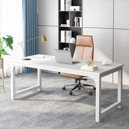Executive Office Desk, Large Modern Computer Workstation