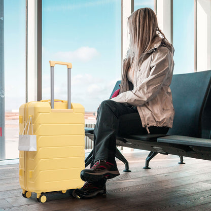 3 Pieces Set 20" / 24" / 28" Spinner Wheel Luggage With Combination Lock
