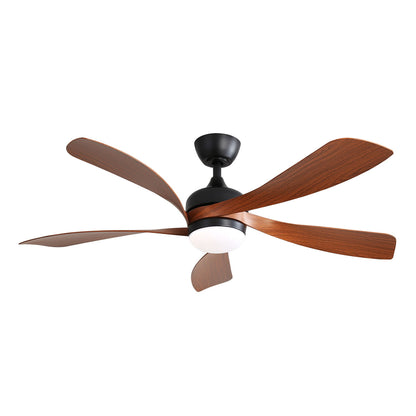 52" Indoor Ceiling Fan With 3 Color Dimmable LED Light Blades, Reversible DC Motor, Remote Control