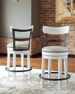 Valebeck UPH Swivel Barstool (1/CN) White