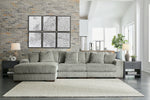 Lindyn 3-Piece Sectional with Chaise Fog