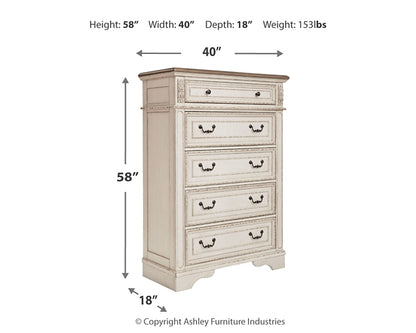 Realyn Five Drawer Chest