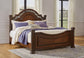 Lavinton King Poster Bed with Mirrored Dresser and Nightstand