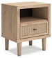 Cielden Queen Panel Headboard with Mirrored Dresser and 2 Nightstands