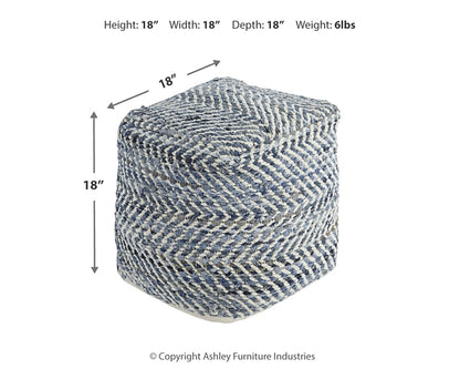 Ashley Express - Chevron Pouf