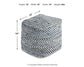Ashley Express - Chevron Pouf