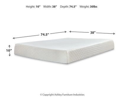Ashley Express - 10 Inch Chime Memory Foam  Mattress